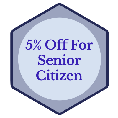 5% Off For Senior Citizen